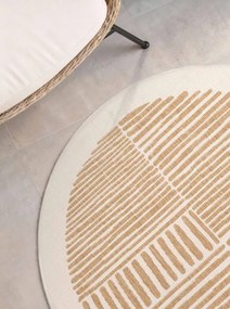 Koberec Ted Baker Haringey Bounds naturálny / biely kruh