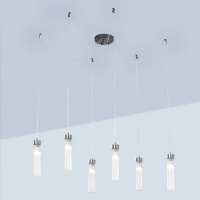 Kolarz 6009.30660 - Luster na lanku RAGGIO 6xE14/25W/230V pavúk matný chróm
