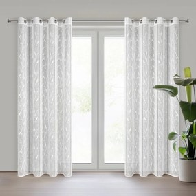 ZÁCLONA NA KRÚŽKOCH MELODY 140X250 CM VZOROVANÁ