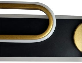 LED Stmievateľné stropné svietidlo LED/60W/230V 3000-6500K čierna + diaľkové ovládanie