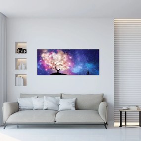 Obraz - Vesmírny strom (120x50 cm)