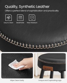 Barové stoličky 2 ks VASAGLE LBC080B01