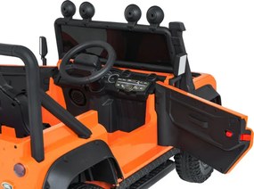 Elektrické autíčko Land Rover Defender 110 SVX oranžové