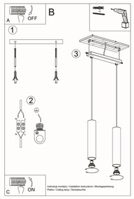 Závesné svietidlo Lino 2, 2x drevené tienidlo