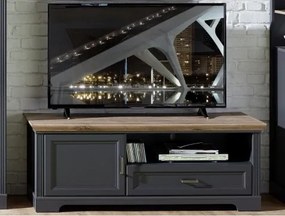 TV skrinka Jasmin, grafit/dub%