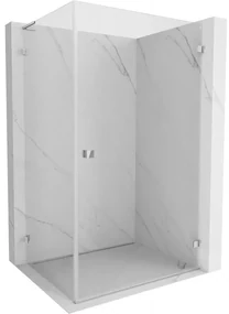 Mexen Lunar-B L pravý výklopný sprchový kút 85 x 70 cm, číre sklo, chrómová, 832L-085-070-01-00-P