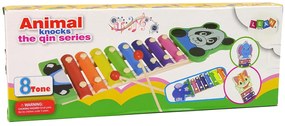 Lean Toys Drevené farebné činely - mačiatko