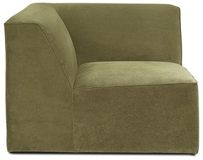 Zelený menčestrový modul pohovky Sting - Scandic