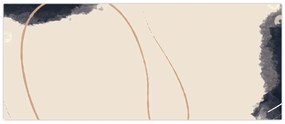 Obraz - Béžová abstrakcia (120x50 cm)