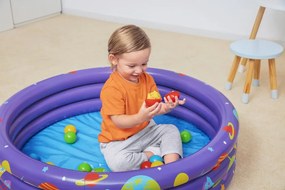 Bestway Nafukovací bazén s loptičkami 102cm x 25cm Bestway 52466 fialový