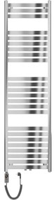 Mexen Uran, elektrické vykurovacie teleso 1800x500 mm + vykurovacia tyč 900 W, chrómová, W105-1800-500-2900-01