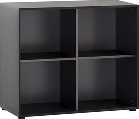 XXXLutz REGÁL, čierna, 100,1/83,6/41 cm MID.YOU - Online Only drobný nábytok - 000895010101