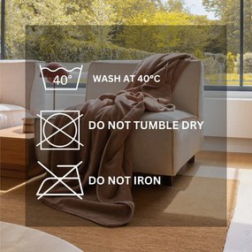 Taupe deka z mikroplyšu 150x200 cm Tomo – Tiseco Home Studio