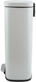 Spirella Pedálový odpadkový kôš soft-close Akira 30 l, matná biela, 30 l