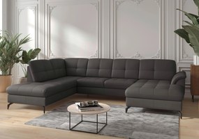 XXXLutz SEDACIA SÚPRAVA, textil, koža, antracitová Sit & More - Sedačky - 00014401635N