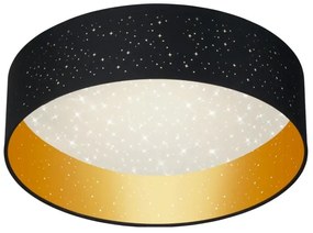 LED Stropné svietidlo TULUZA LED/24W/230V pr. 40 cm čierna