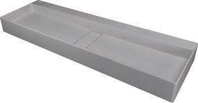 Deante Blur, granitové umývadlo na dosku 1200x400x120 mm, čierna, DEA-CQB_SU2S