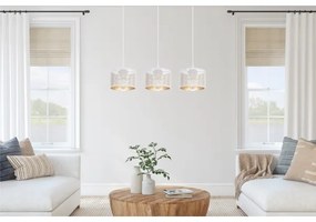 Luster na lanku ALDO 3xE27/60W/230V biela