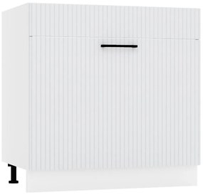 Skrinka do kuchyne  Kate d80zl s/1 zasl svetlo šedá mat