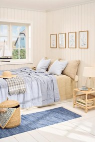 Ib Laursen Ľanová obliečka na vankúš Cornflower 50 × 50 cm