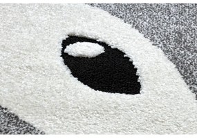 Kusový koberec Liška šedý kruh 160cm