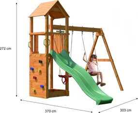 Marimex | Detské ihrisko Marimex Play 006 + zelená šmykľavka | 11640132