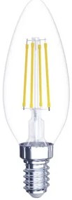 EMOS LED žiarovka Filament Candle, E14, 6W, 806 lm, 4000K, číra