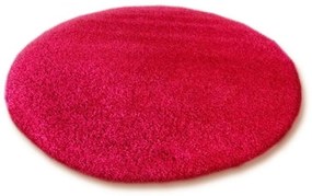 *Kusový koberec Shaggy Roy červený 2 kruh 150cm