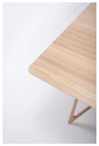 Jedálenský stôl s doskou z dubového dreva 220x90 cm Tink - Gazzda