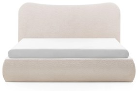 Čalouněná postel DERRY se zvedacím roštem 160x200 cm béžová