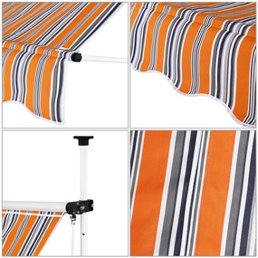 InternetovaZahrada Markíza 400 cm - oranžová/modrá