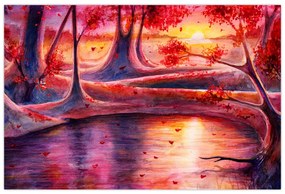 Obraz čarovného lesa (90x60 cm)