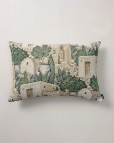 Karin - jednoduchá obliečka, 60x40cm farba produktu béžová látka zapletaná, vzorované