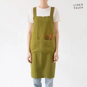 Ľanová zástera Crossback - Linen Tales