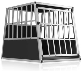 Prepravka pre psa BRUNO, 66x90x72cm, strieborná/čierna Jurhan