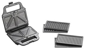 Concept SV3054 - Toustovač 3v1 700W/230V čierna