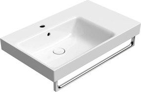 GSI GSI, NUBES keramické umývadlo 80x50cm, s odkladacou plochou vpravo, biela ExtraGlaze, 9629111