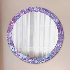 Okrúhle dekoračné zrkadlo s motívom Abstraktný surálny fi 80 cm