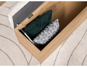 Lavica vo svetlosivej a prírodnej farbe Kumo – Bobochic Paris