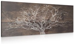 Obraz strom na drevenom podklade Varianta: 100x50