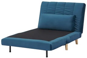 Modré rozkladacie kreslo BILLY VELVET