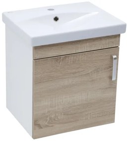 Kúpeľňová skrinka s umývadlom Naturel Vario Dekor 50x51x40 cm dub bardolino mat VARIO250BIDB, 1 ks