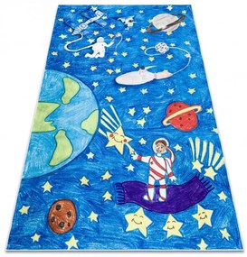 Dywany Łuszczów Detský kusový koberec Bambino 2265 Rocket Space blue - 140x190 cm