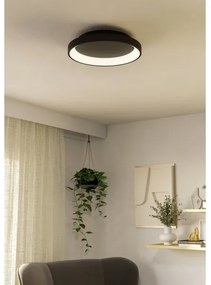 Eglo 901251 - LED Stmievateľné stropné svietidlo LORETELLO LED/12W/230V čierna + DO
