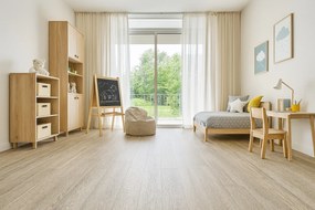 Beauflor, PVC podlaha - lino Blacktex Columbian Oak 629L, na mieru, šíře 3m,4m, béžová, filc, chodba / predsieň