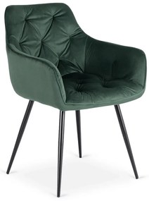 Stolička STAR zelená velúrová
