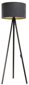 Stojacia lampa STANDART 1xE27/60W/230V šedá/wenge
