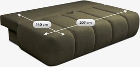 Rozkladacia pohovka SARIA Olive Boucle