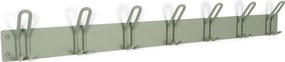 Sivozelený kovový nástenný vešiak 100 cm Miles – Spinder Design