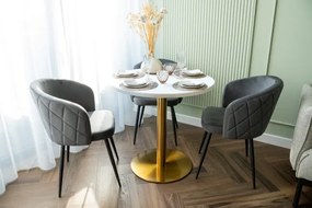 Jedálenská stolička HAMPTON zamatová, grafitová